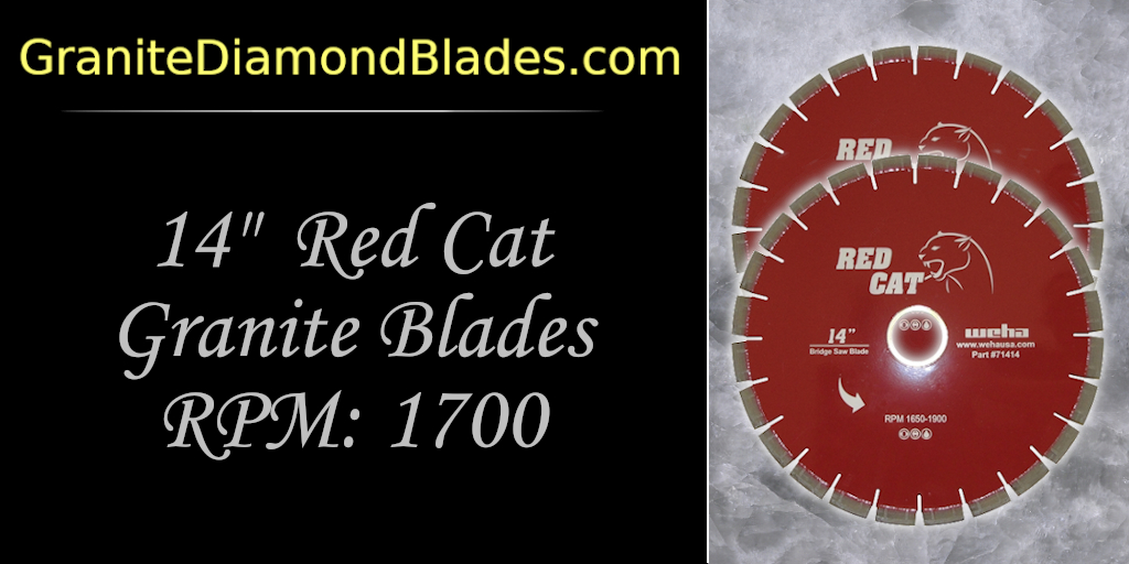 Red Cat Saw Blade - Granite